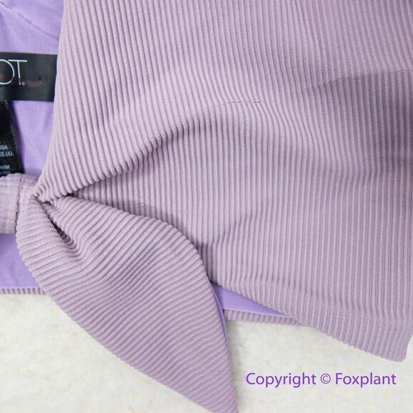 New! Set! Beach Riot Rib Dallas Emma bikini bottom lavender, top S,‎ bottom M - Picture 7 of 12